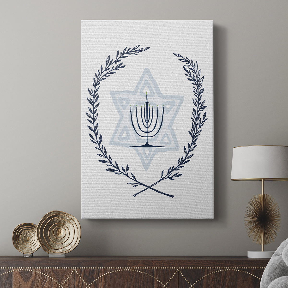Happy Hanukkah I - Canvas Art Print