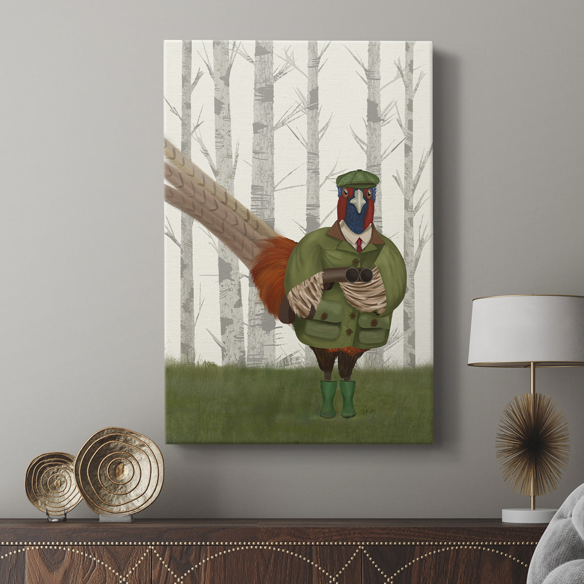 Pheasant Shooting Party 7 - Canvas Art Print
