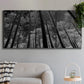 Three-panel canvas wall art featuring riverside houses along canal, displayed in a modern living room above a sofa.
