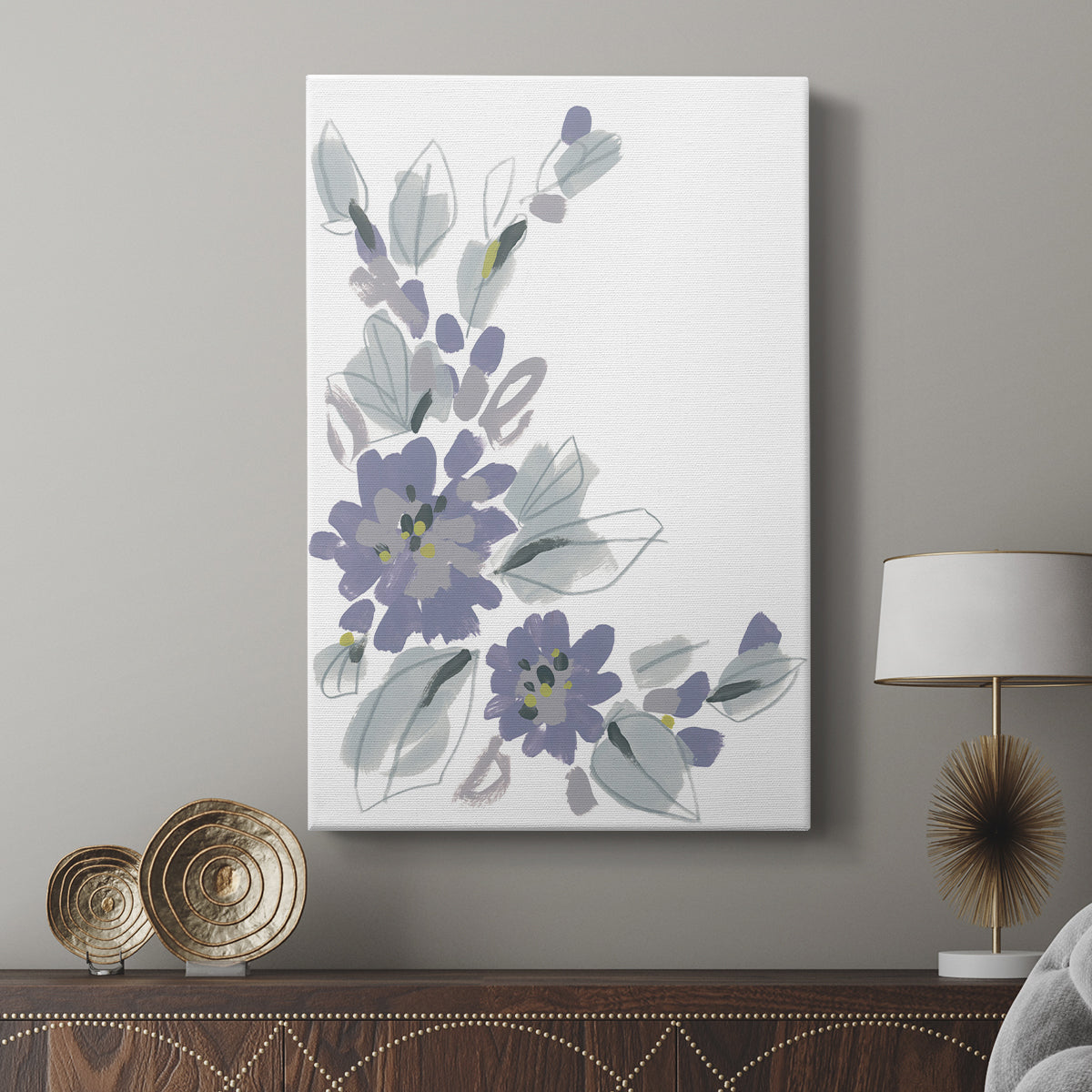 Periwinkle Patch III - Canvas Art Print