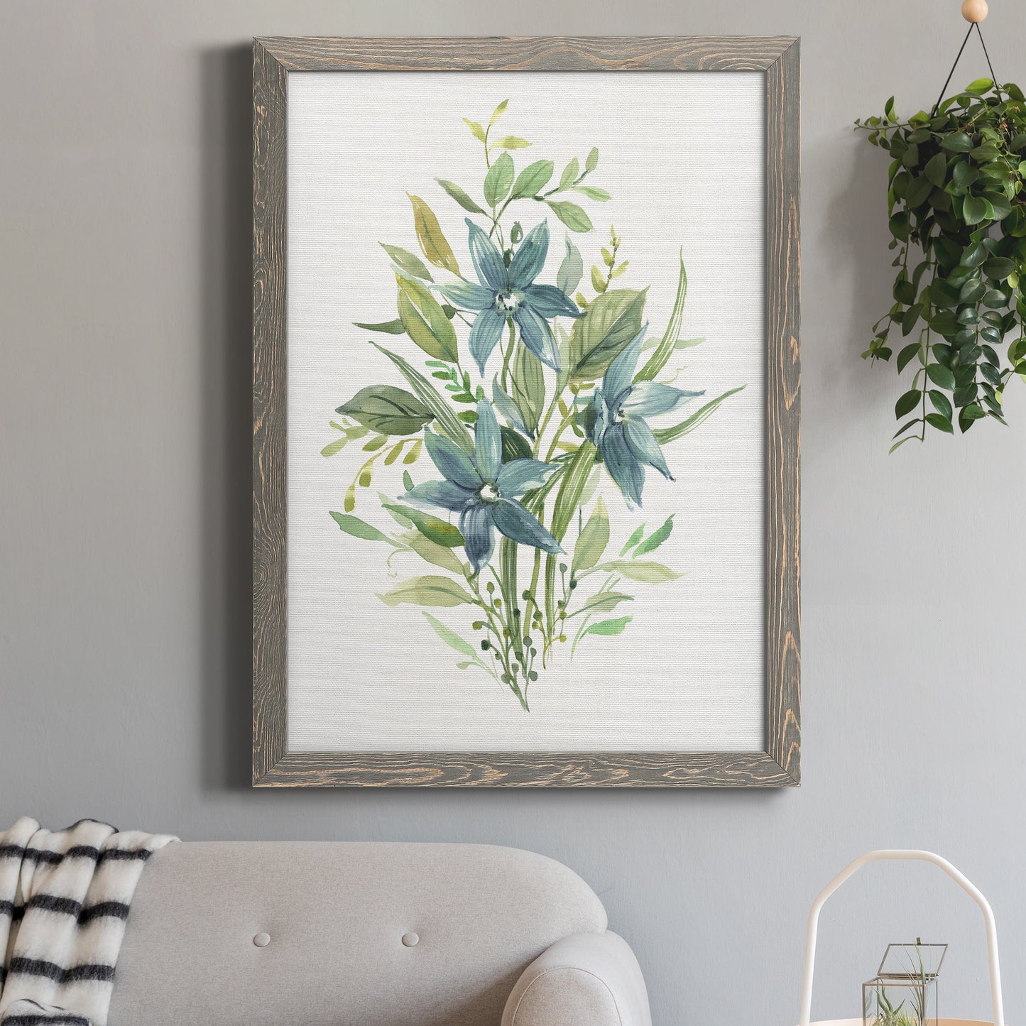 Greenery I - Premium Canvas Framed in Barnwood - Ready to Hang