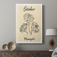 Birth Month X - Canvas Art Print