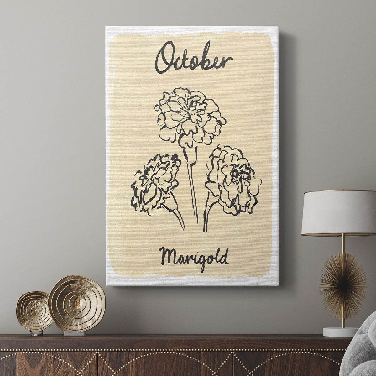Birth Month X - Canvas Art Print