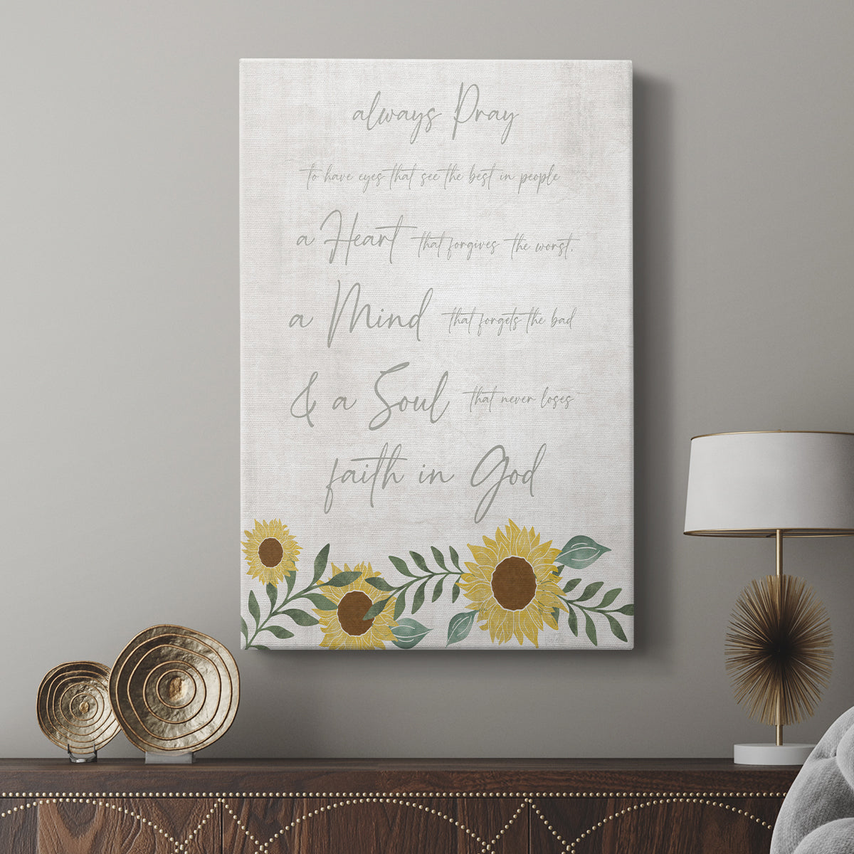 Always Pray - Canvas Art Print