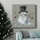 Linen Snowman II-Premium Gallery Wrapped Canvas - Ready to Hang