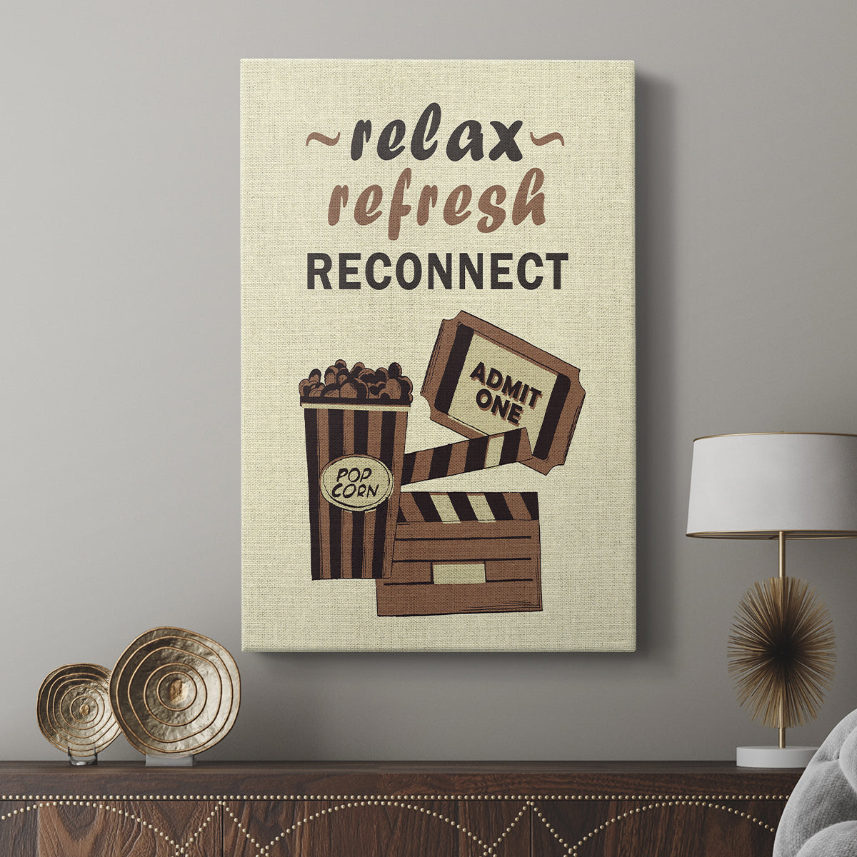 Movie Time IV - Canvas Art Print