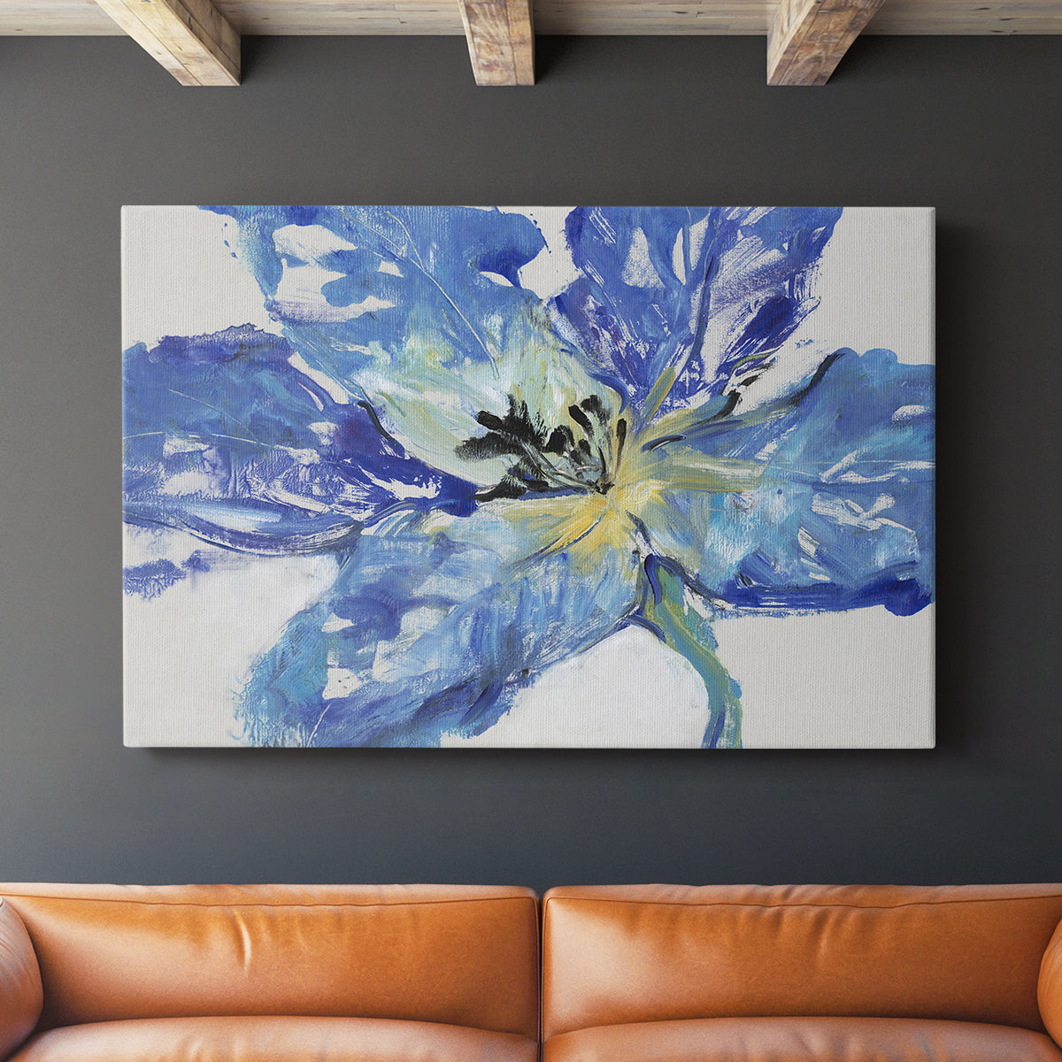 Fleur Bleue II - Canvas Art Print