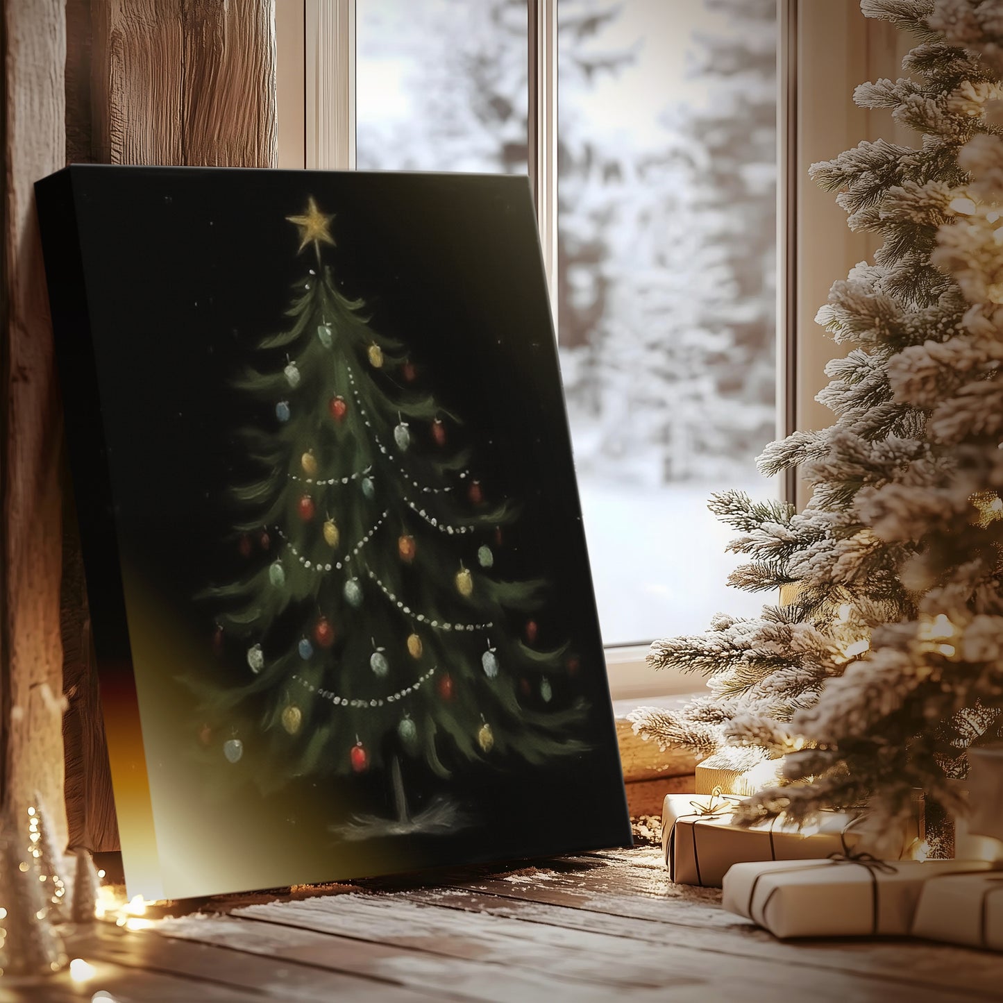 Chapel of Soft Linen Serenade - Canvas Art Print