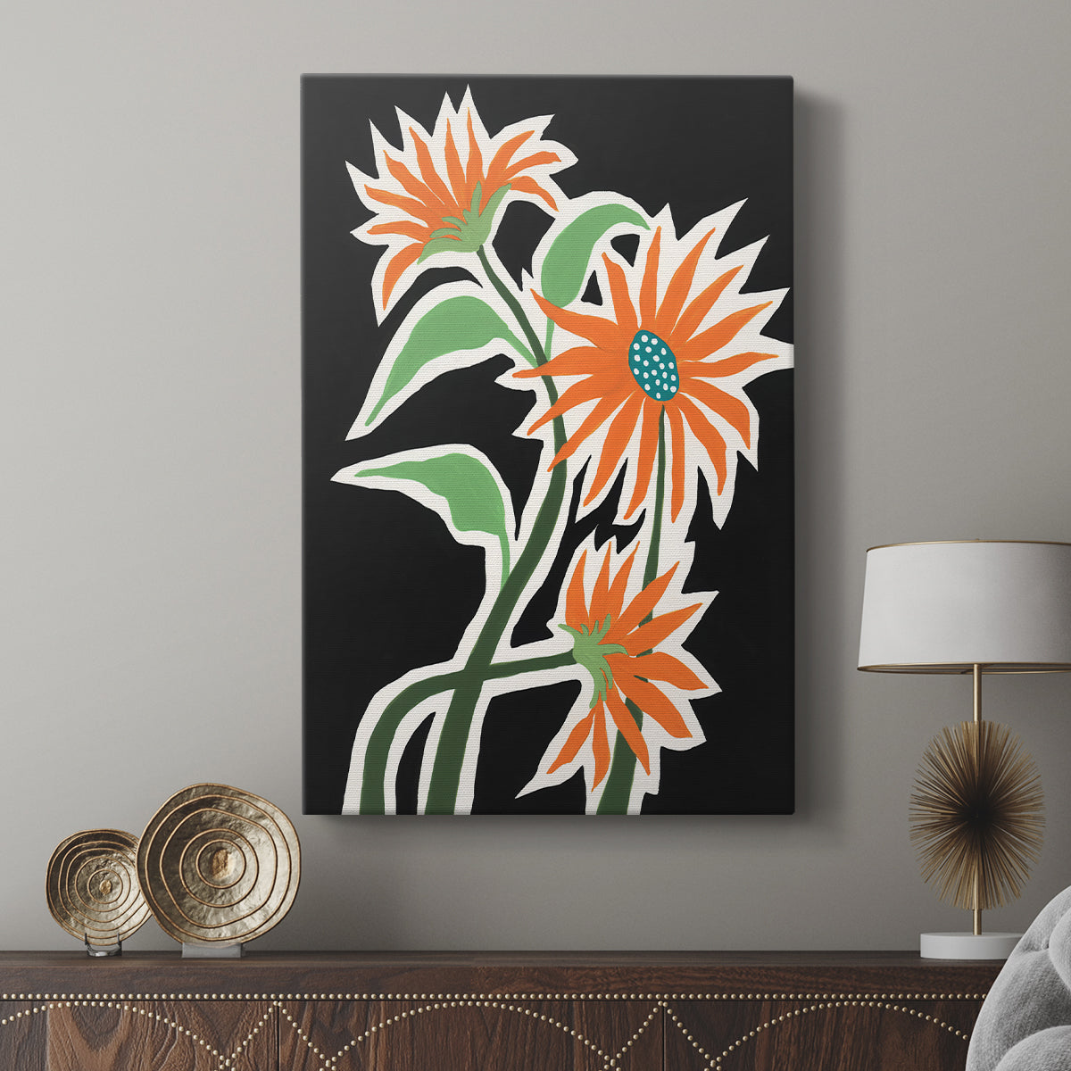 Pop Flowers III - Canvas Art Print