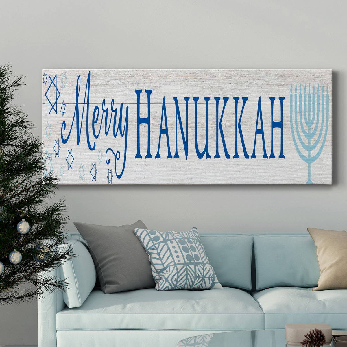 Happy Hanukkah II - Canvas Art Print