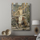 Canvas art print featuring a mythological scene of a man invoking a curse with strong gestures displayed in a modern interior space.