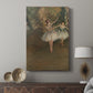 Canvas art print featuring a performance scene with flowing movement and soft tones displayed in a modern interior space.