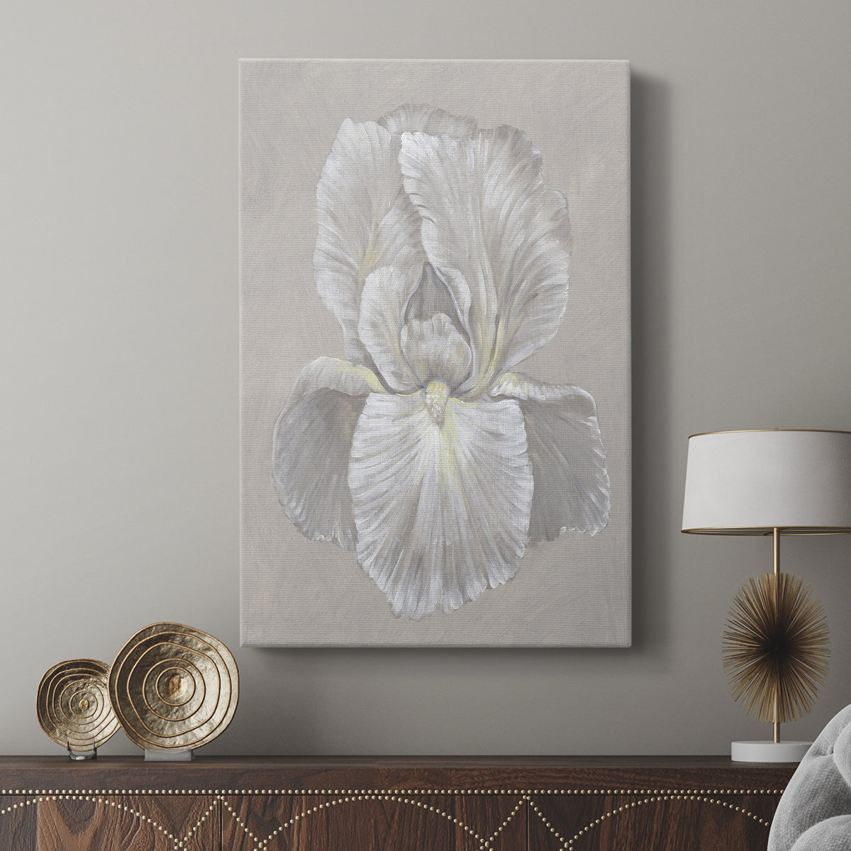 White Iris I - Canvas Art Print