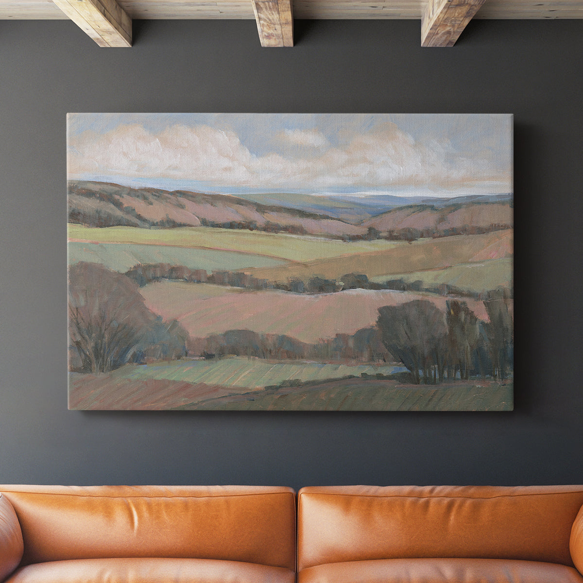Hilly Countryside II - Canvas Art Print