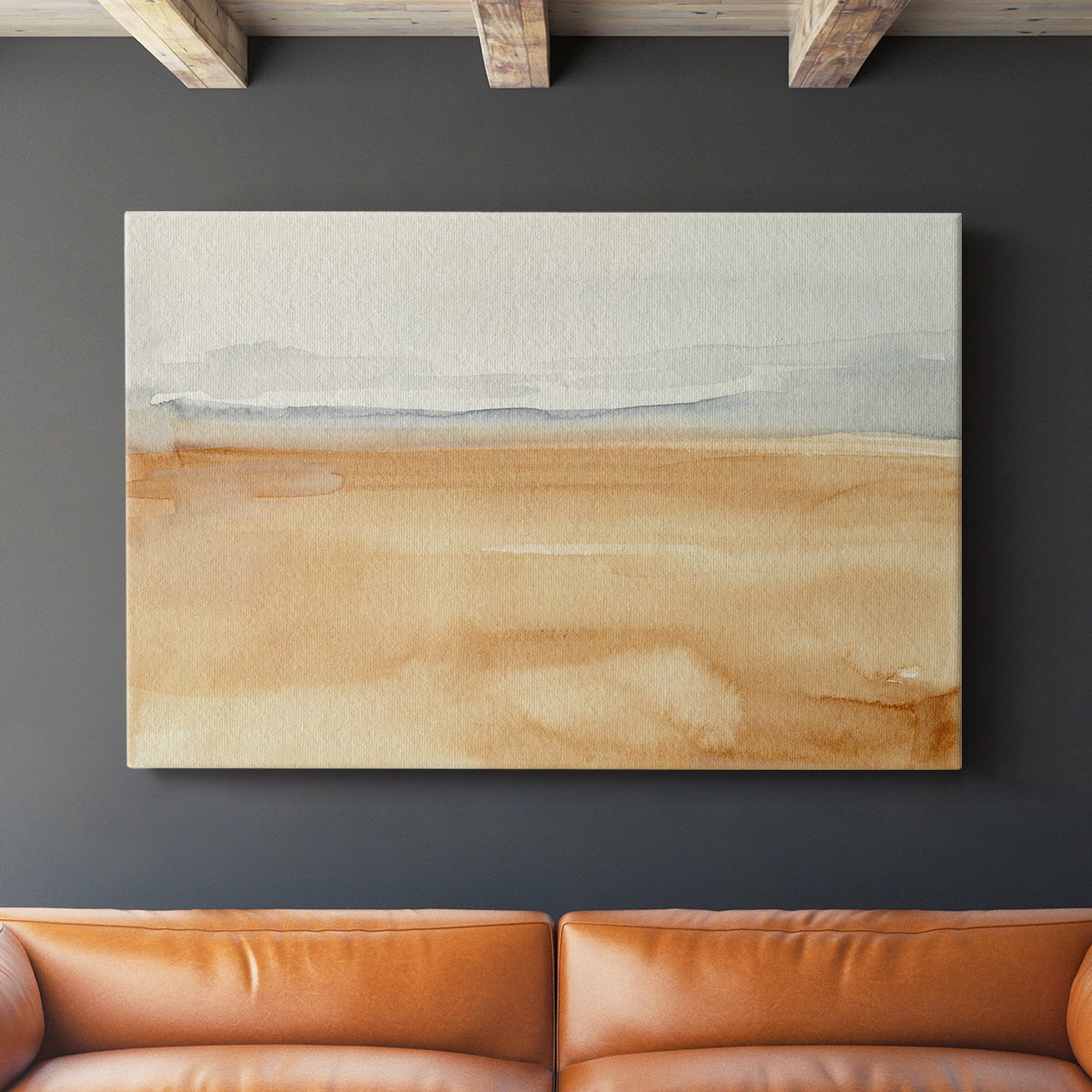 Ash Blue Horizon I - Canvas Art Print