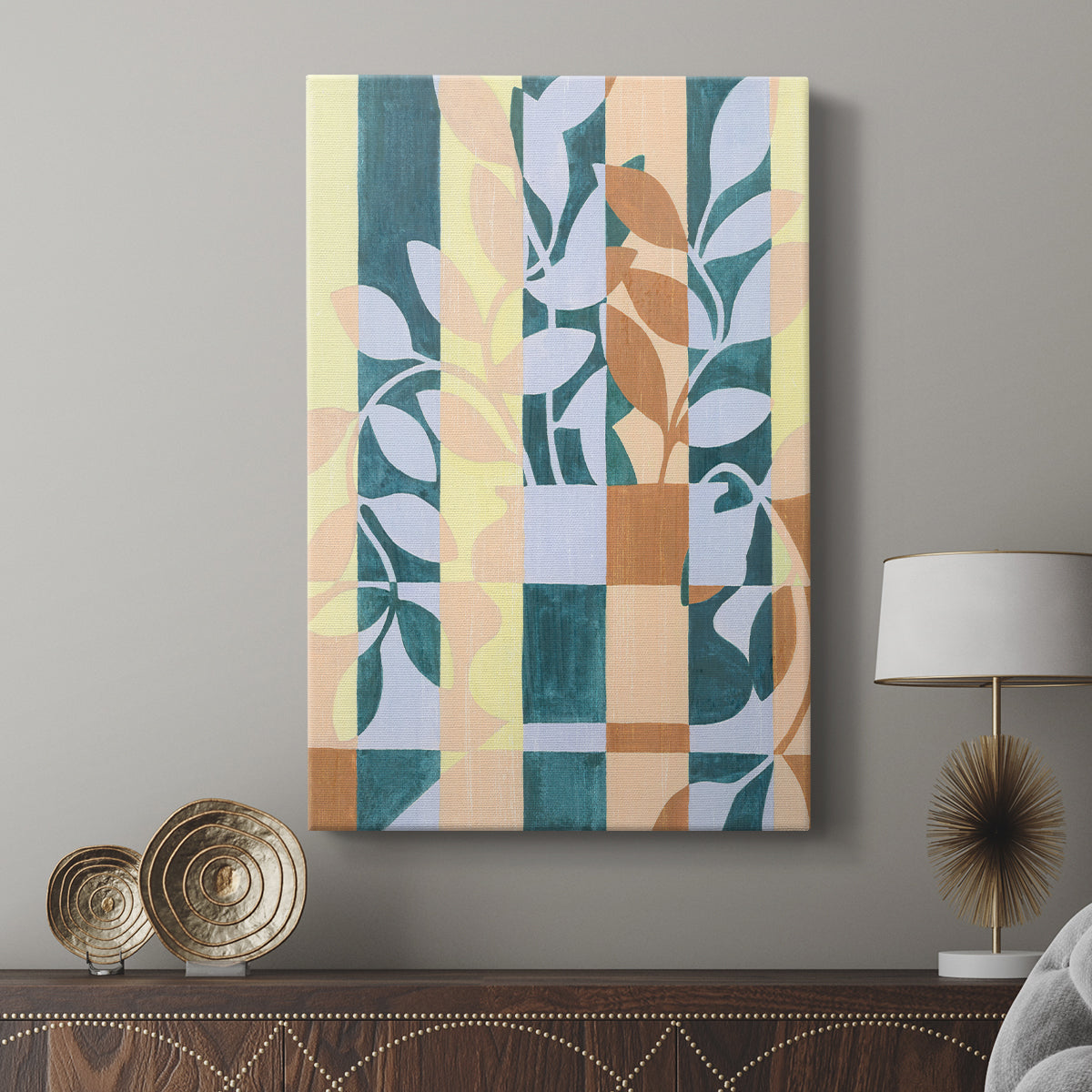 Checkered Cutting I - Canvas Art Print