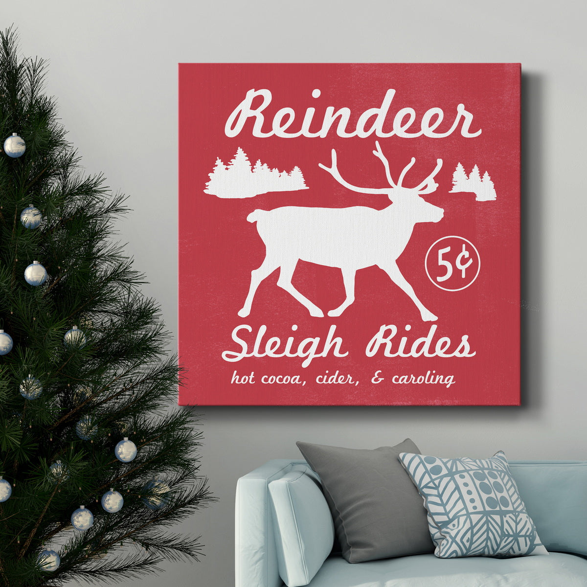 Reindeer Rides I-Premium Gallery Wrapped Canvas - Ready to Hang