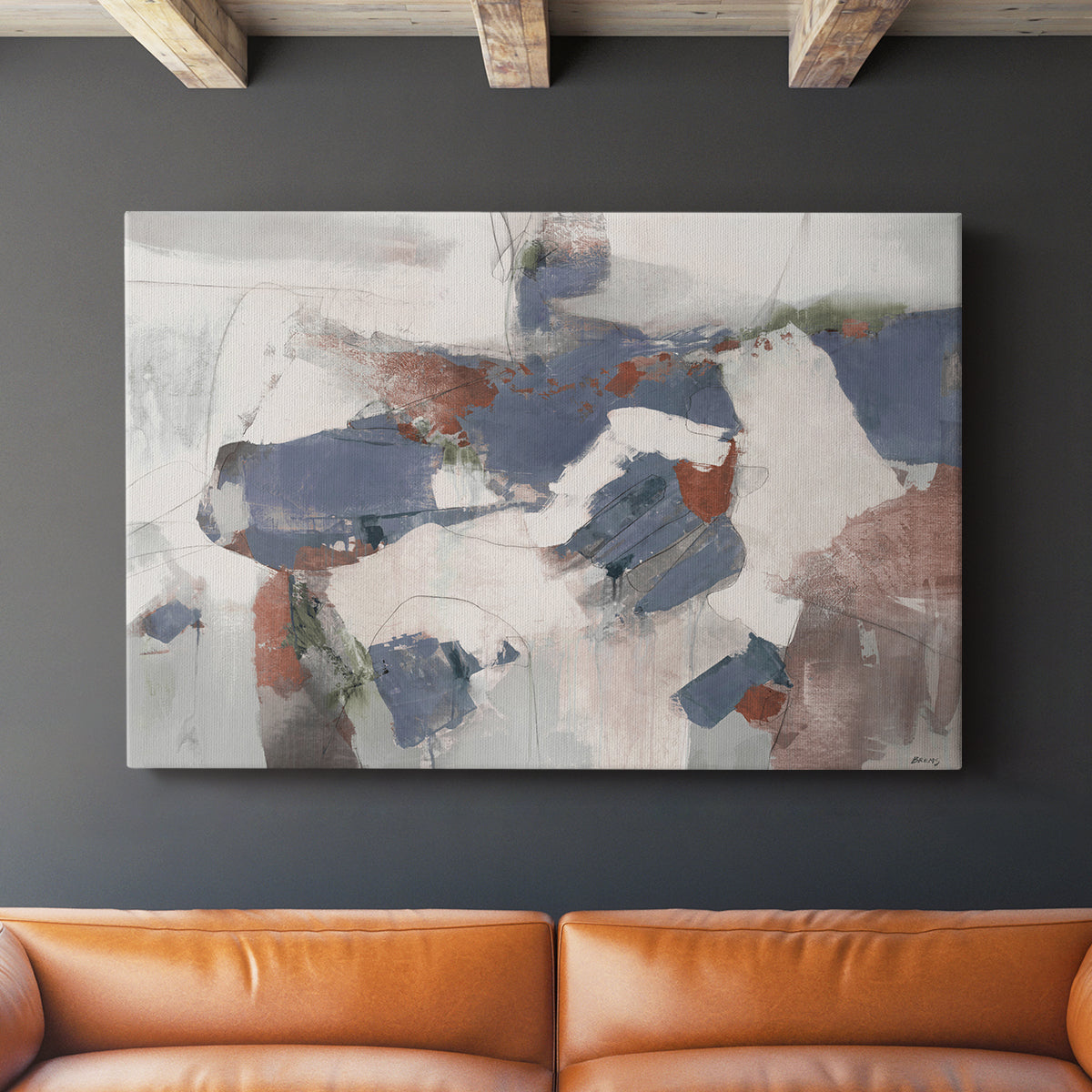 Coral Abstract - Canvas Art Print