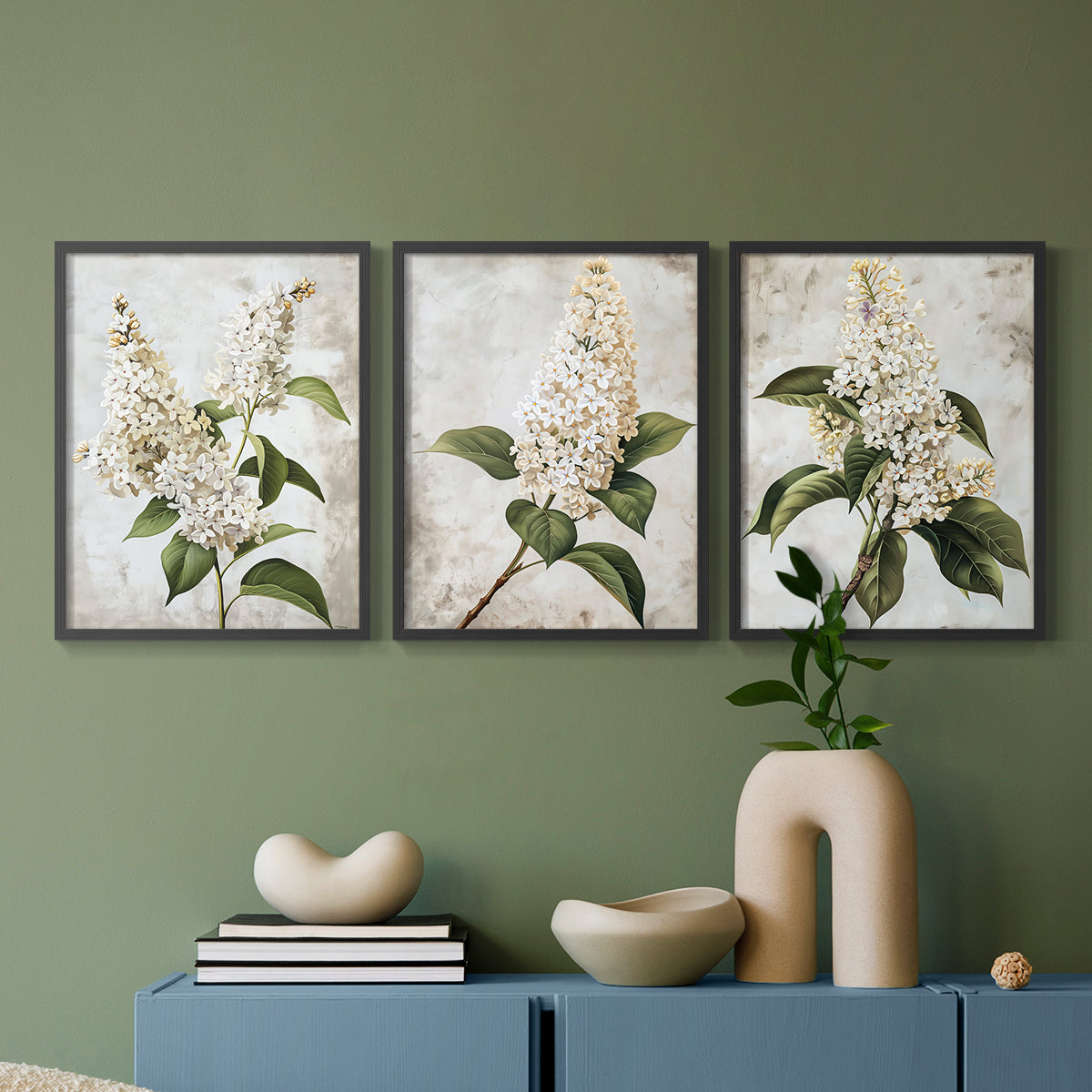 Floral Study Series LXXXVII - Restickable Framed Art Set