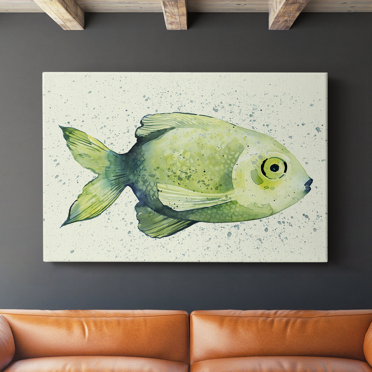 Speckled Freshwater Fish II - Canvas Art Print