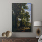 Canvas art print featuring a rustic countryside scene with gentle movement displayed in a modern interior space.