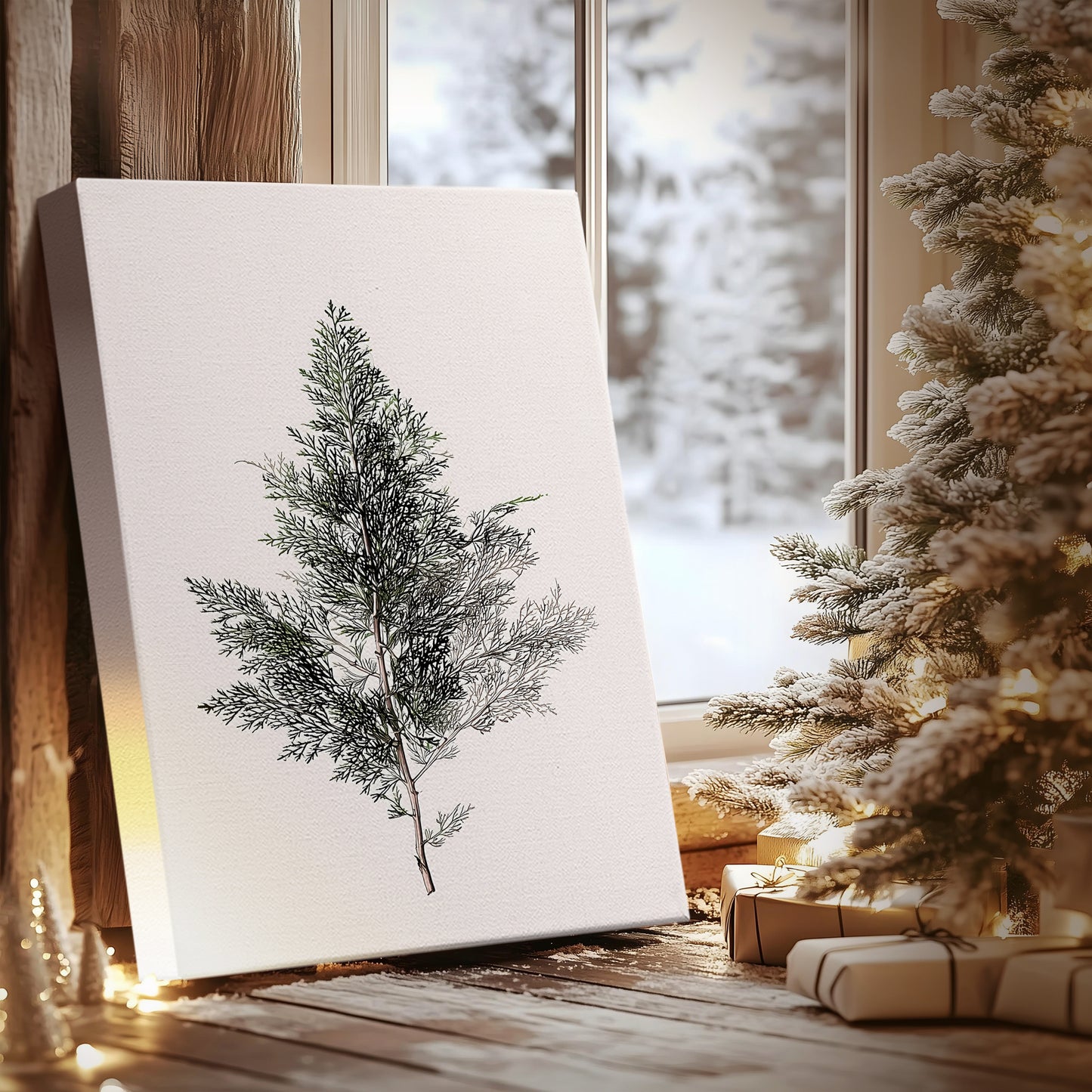 Snowwhite Promise of Hearth - Canvas Art Print