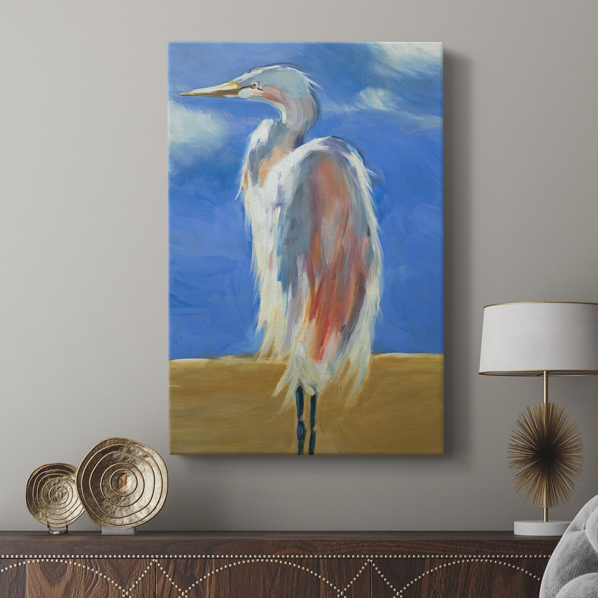 Blue Heron - Canvas Art Print