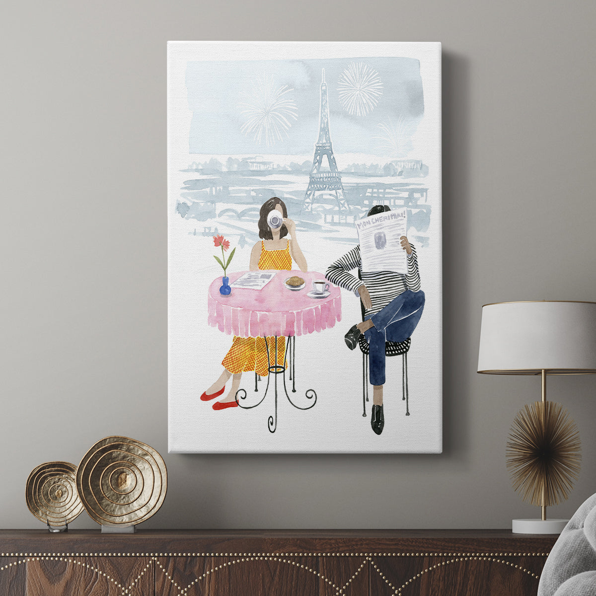 Paris in Love II - Canvas Art Print