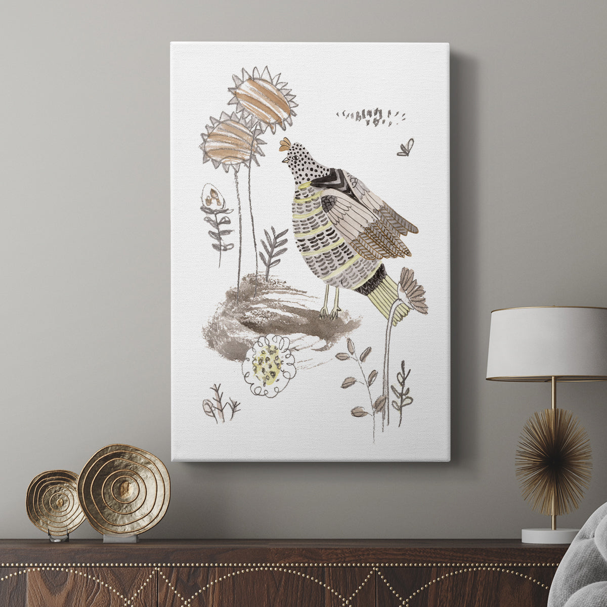 Glowing Garden at Dusk IV - Canvas Art Print