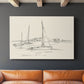 Coastal Contour Sketch I - Canvas Art Print
