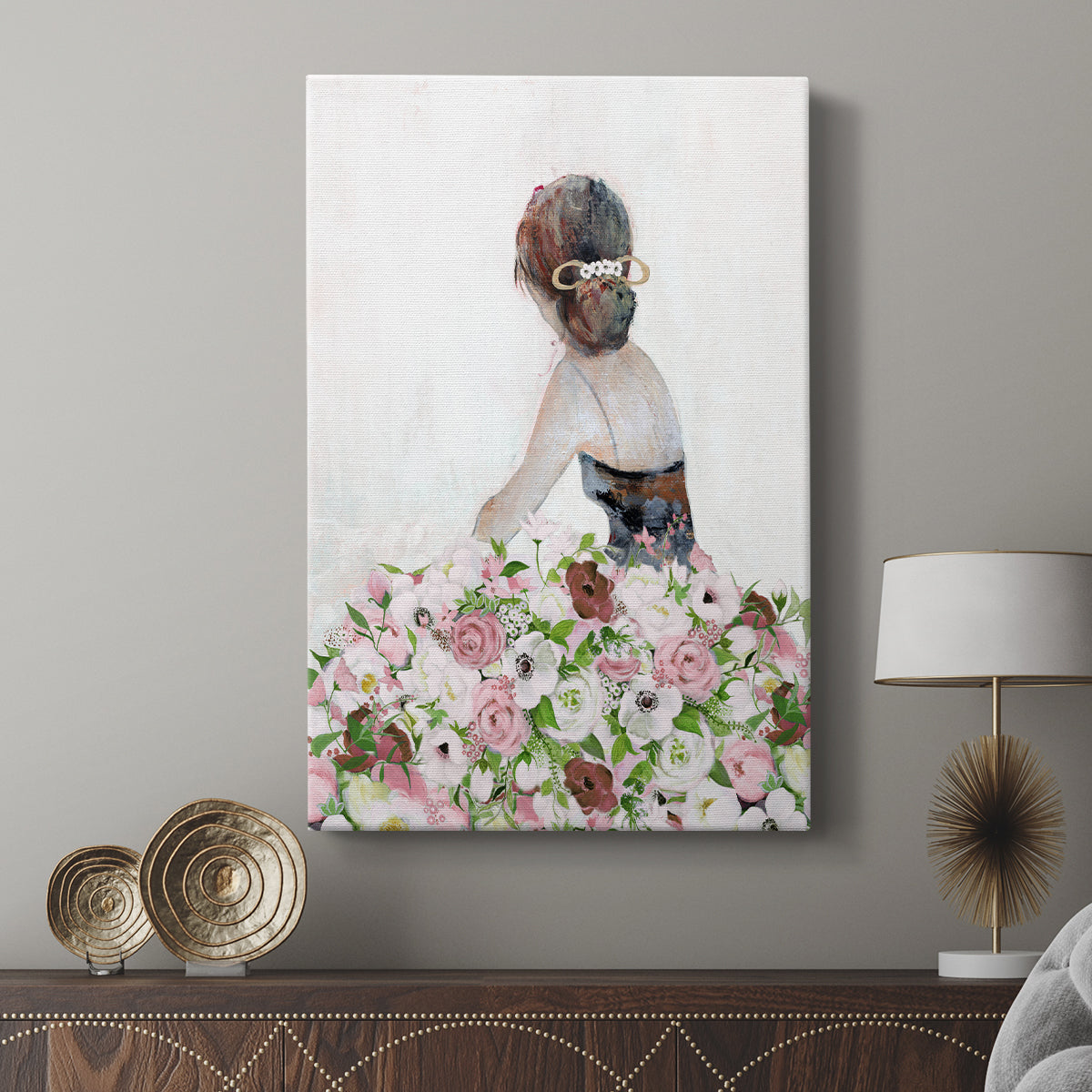 Beautiful Floral Contemplation II - Canvas Art Print