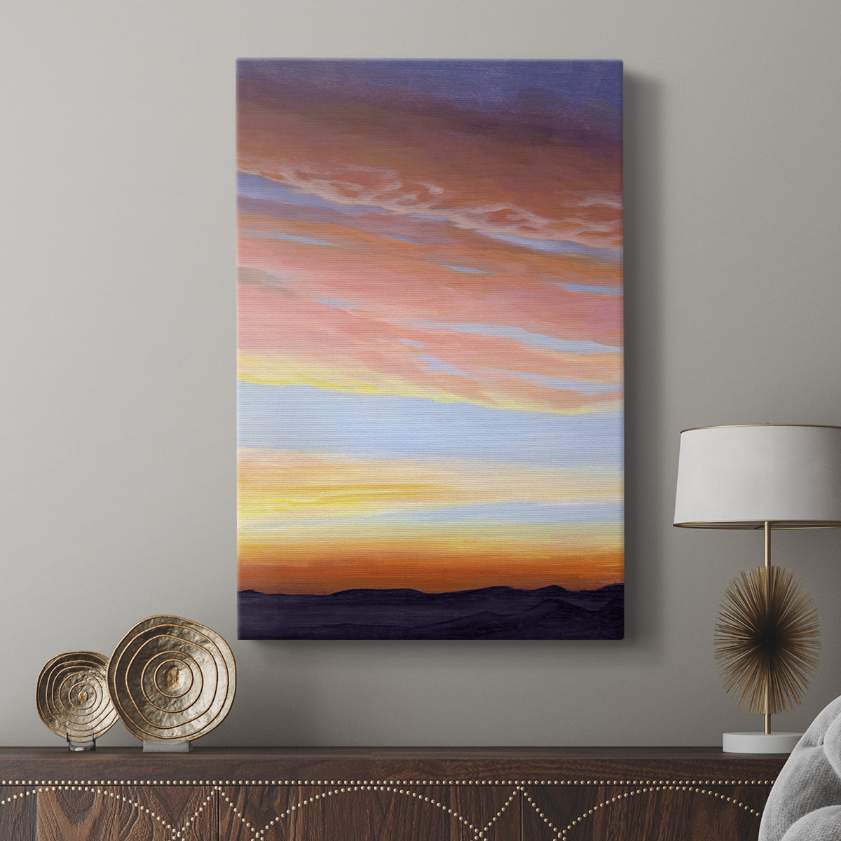 Ignited Dusk II - Canvas Art Print