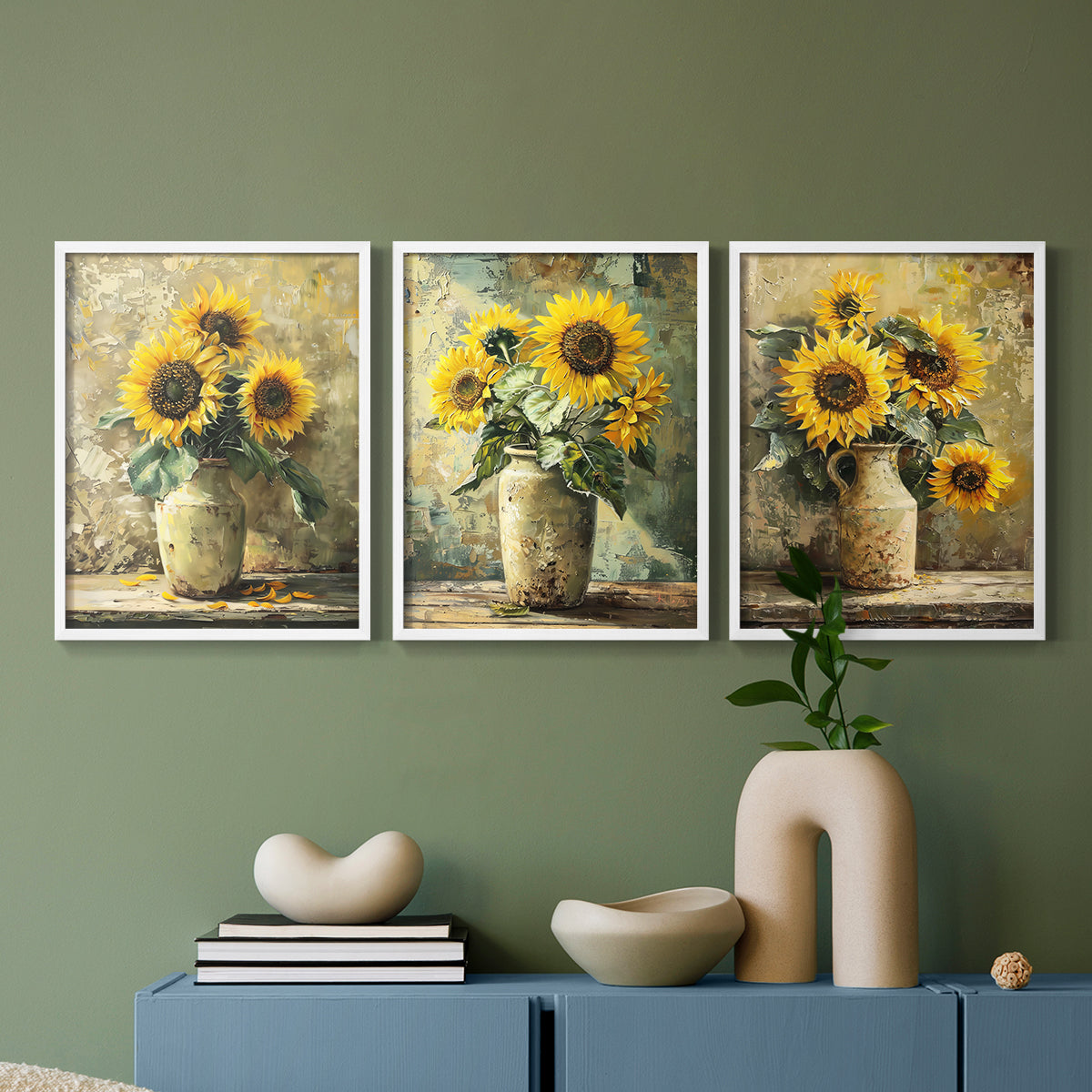 Floral Study Series CLXXI - Restickable Framed Art Set
