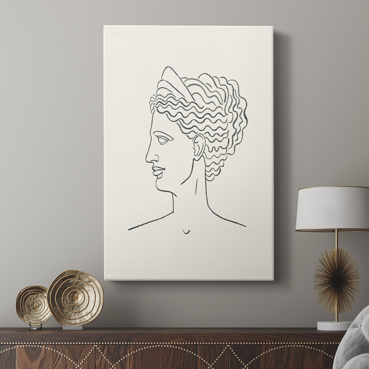 Greek Busts III - Canvas Art Print