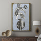 Graphic Flowers in Vase IV - Canvas Art Print
