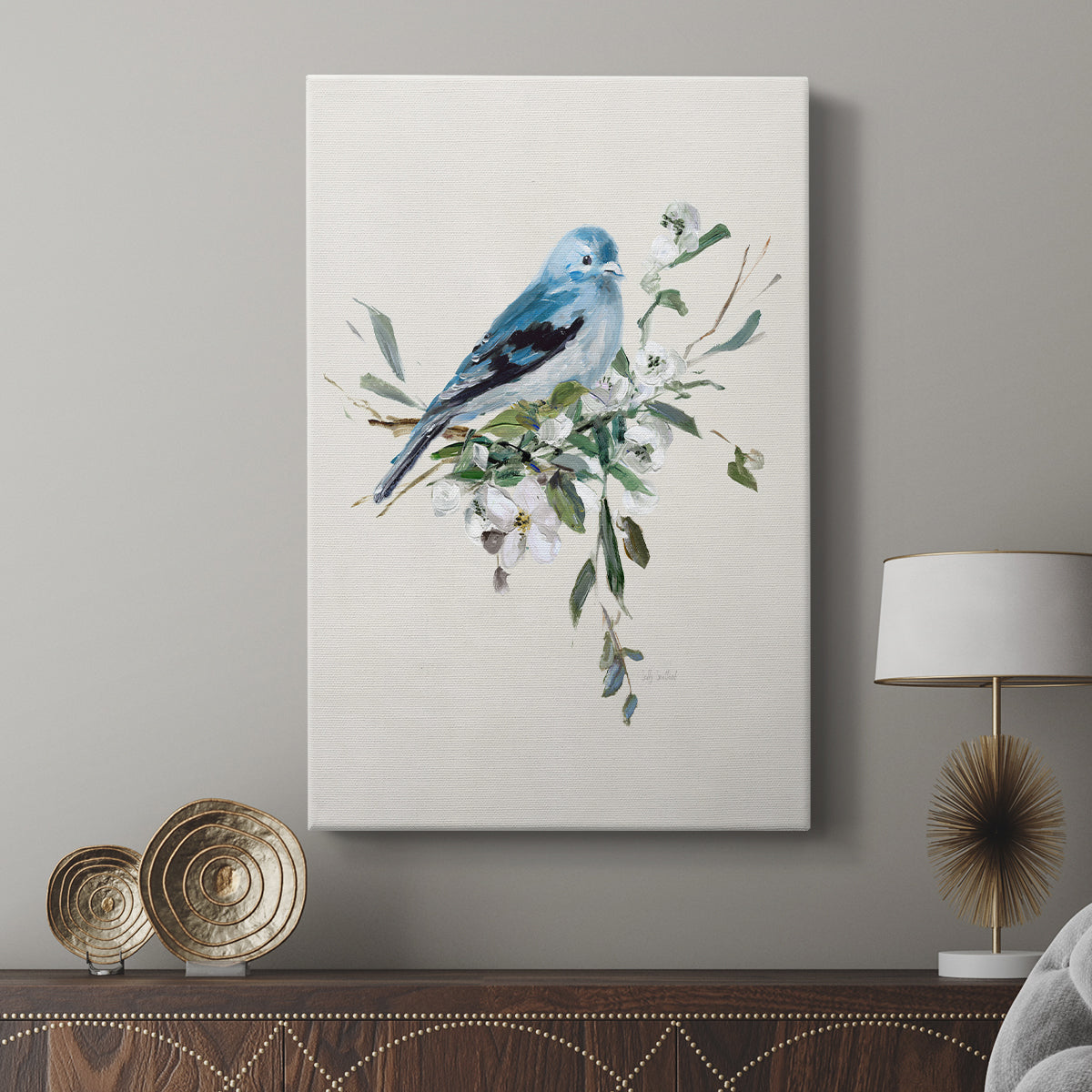 Bluebird Happy I - Canvas Art Print