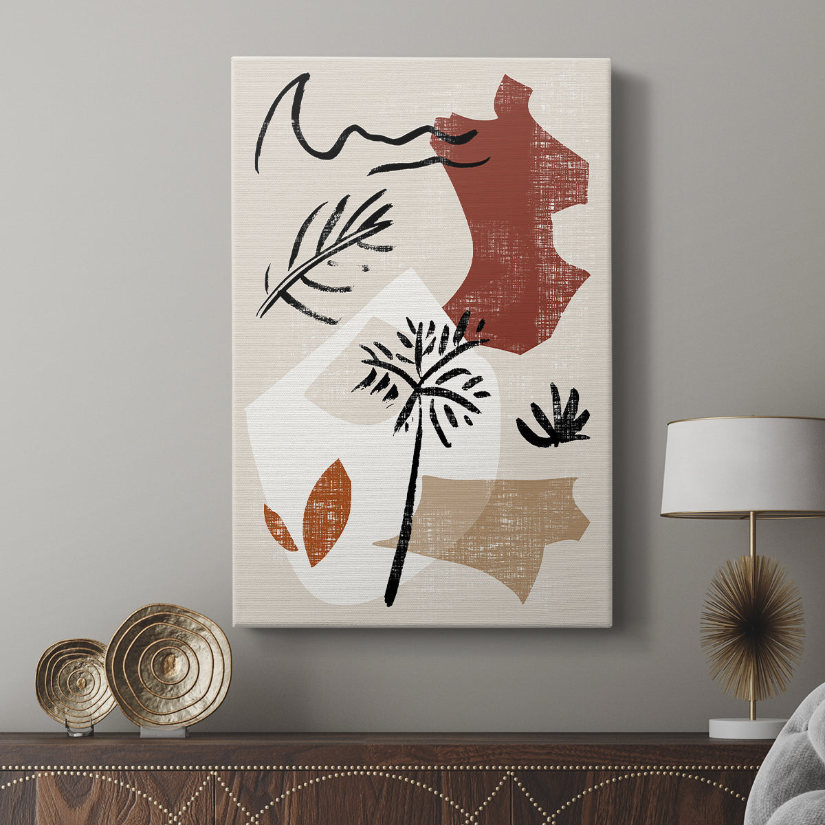 Soft Palms V - Canvas Art Print
