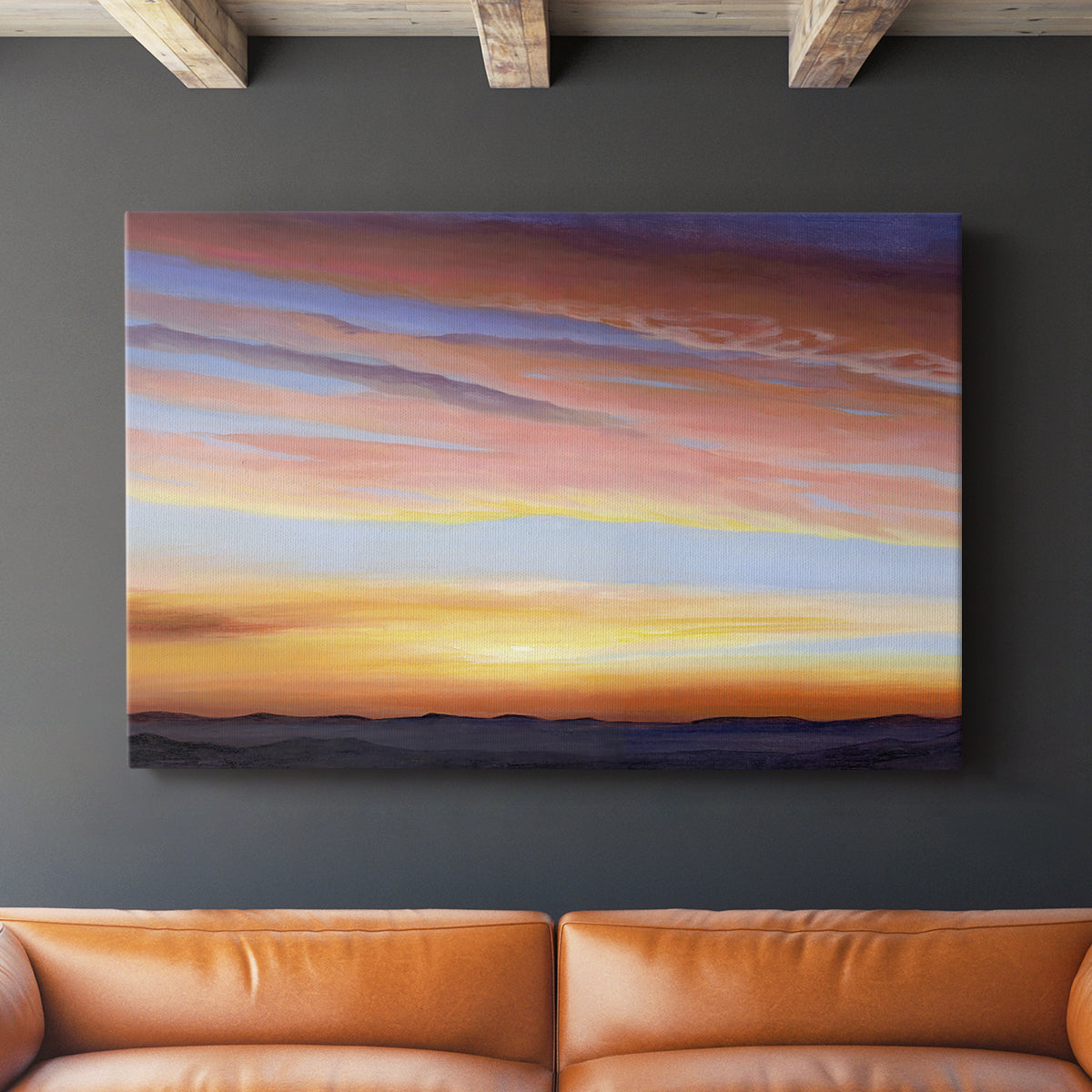 Ignited Dusk III - Canvas Art Print