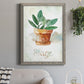 Potted Sage - Premium Canvas Framed in Barnwood - Ready to Hang