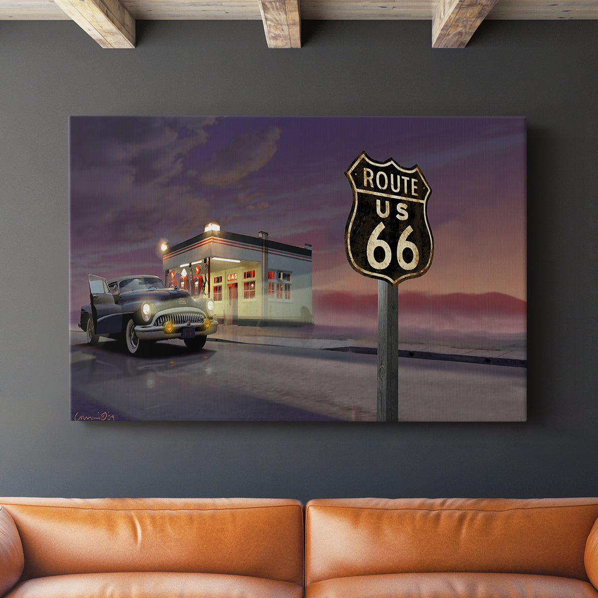 Route 66 - Canvas Art Print