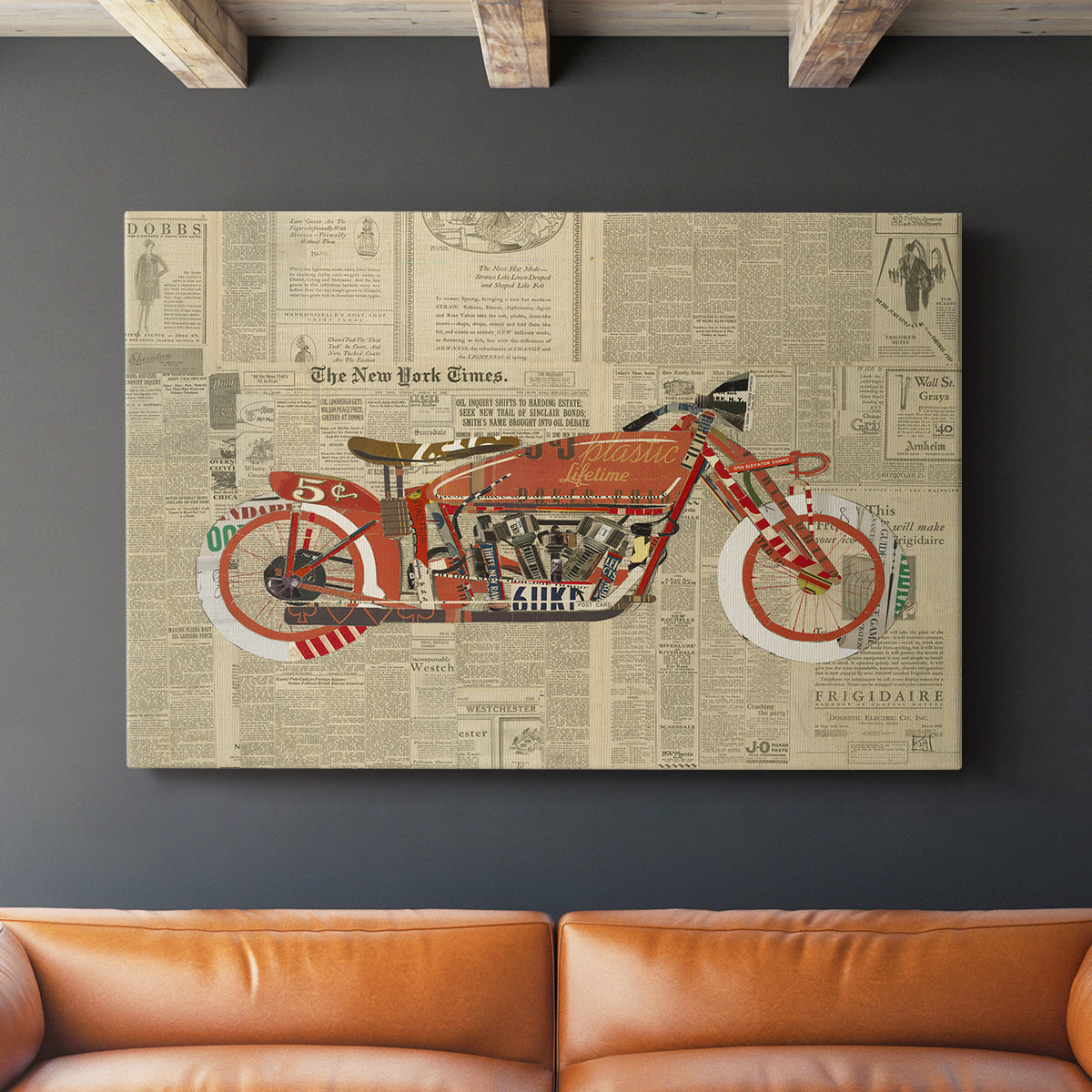 Vintage Red - Canvas Art Print