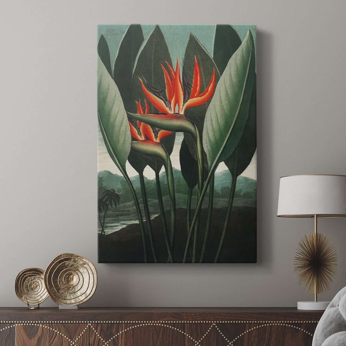 Temple of Flora IV - Canvas Art Print