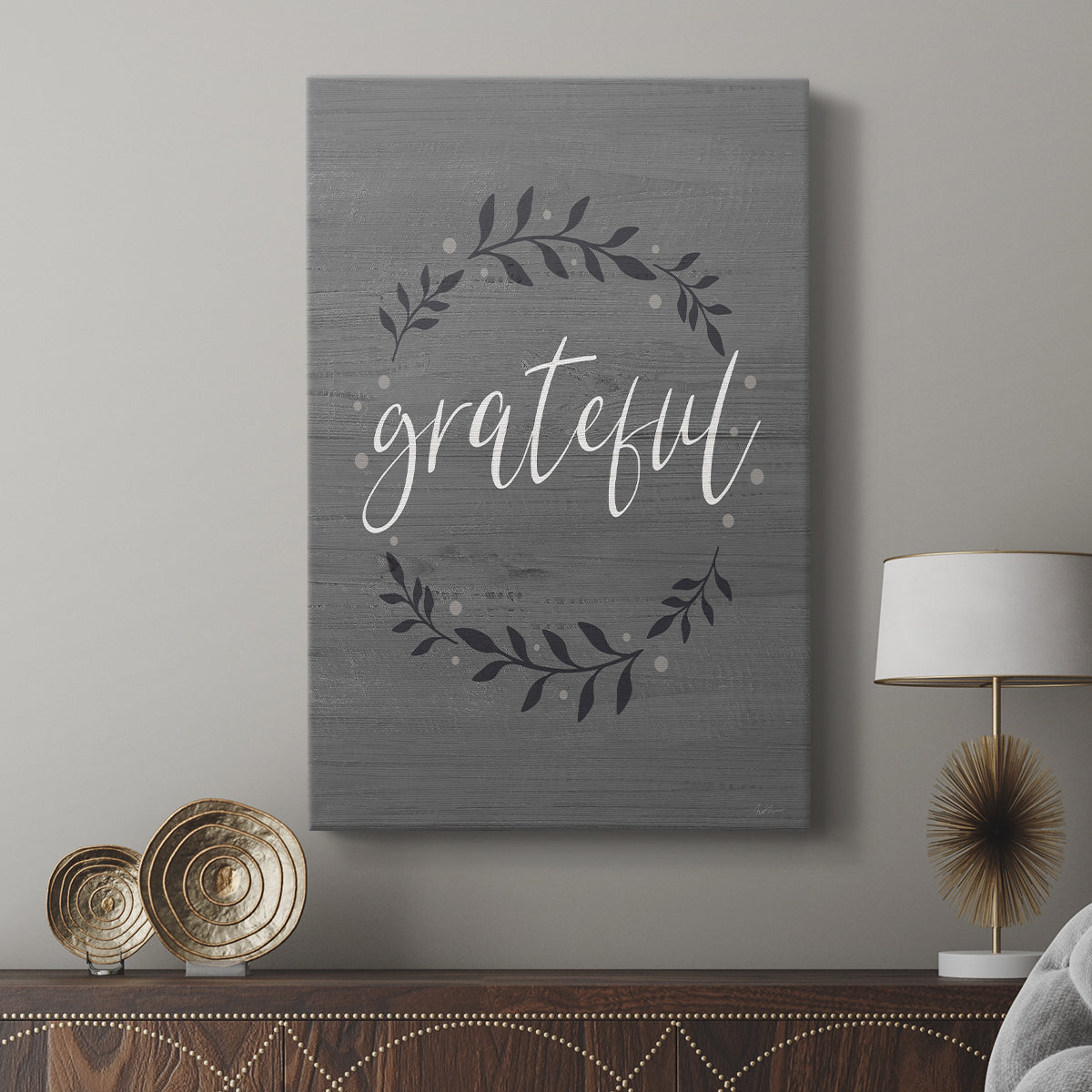 Grateful Wreath - Canvas Art Print