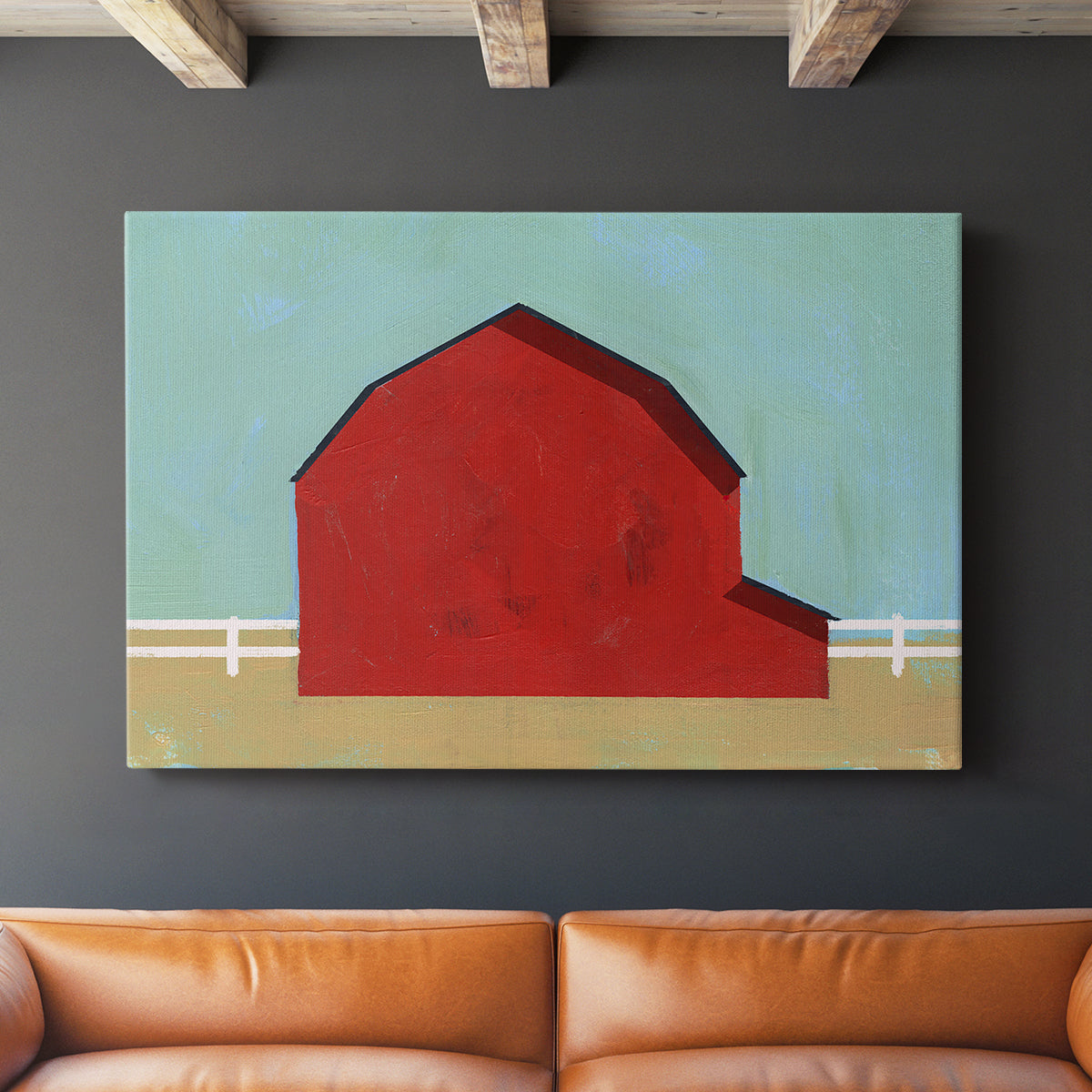 Big Red One I - Canvas Art Print