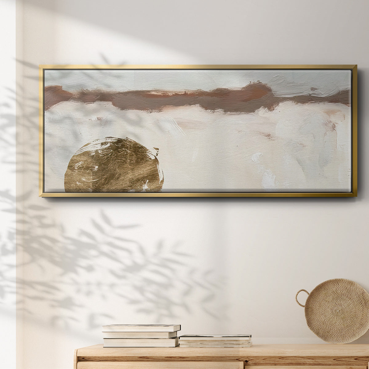 Winter Medallion I - Floater Framed Canvas Print