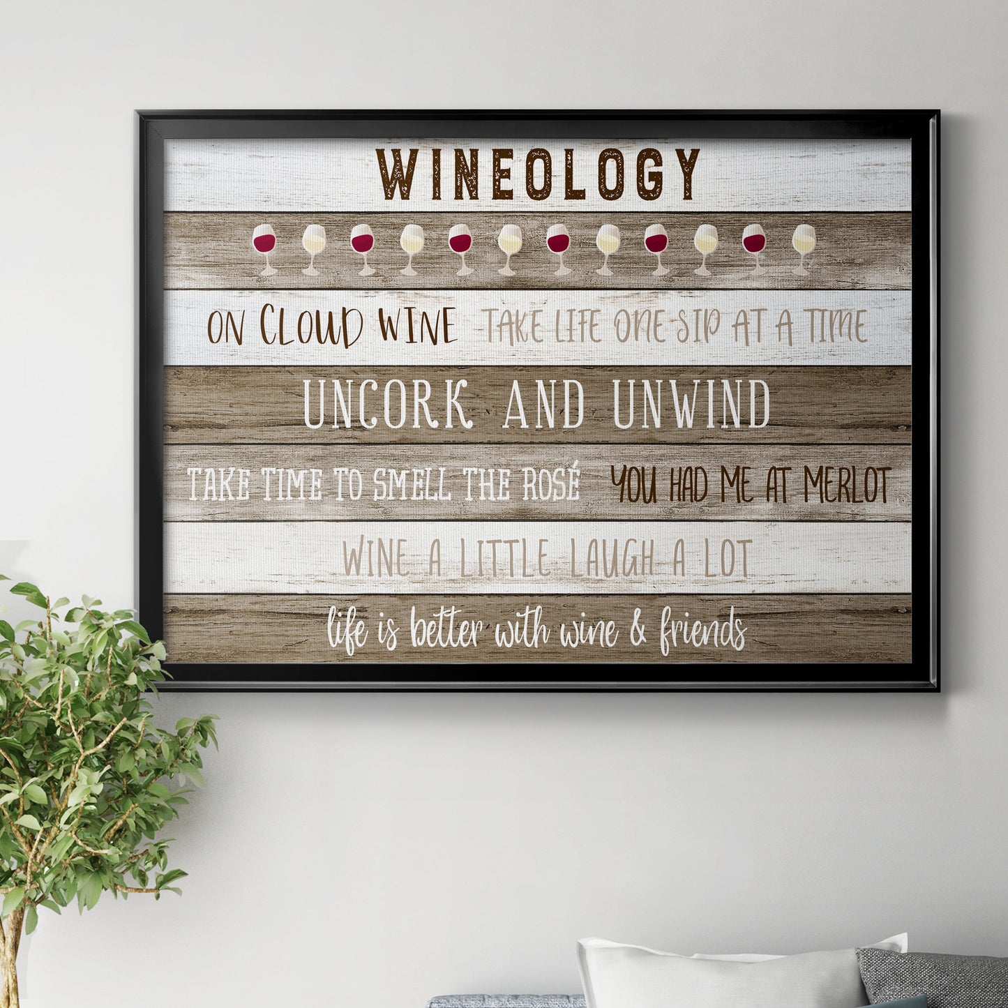 Wineology Premium Classic Framed Canvas - Ready to Hang