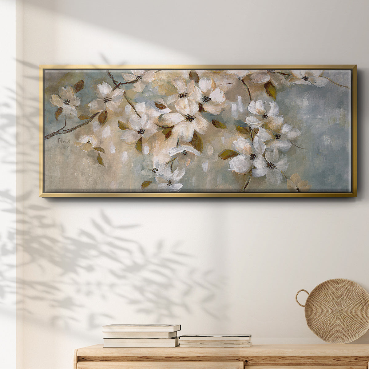 Blossoms of May - Floater Framed Canvas Print