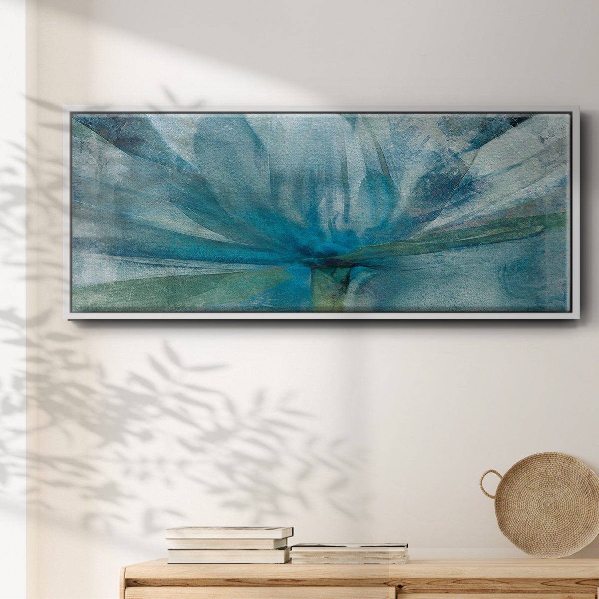 Blue Awakening - Floater Framed Canvas Print