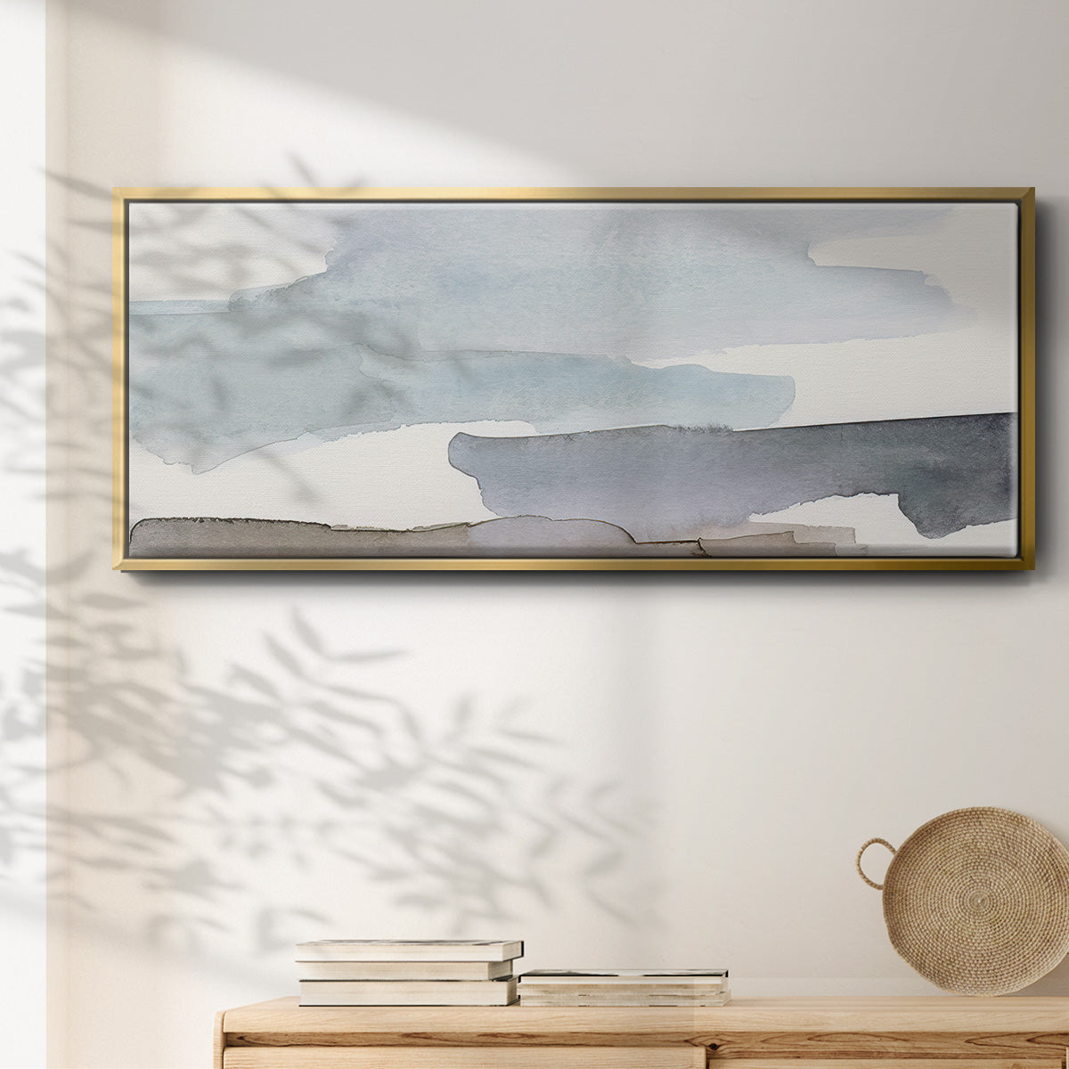 Coastal Tones III - Floater Framed Canvas Print