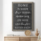 Love Resides - Premium Canvas Framed in Barnwood - Ready to Hang